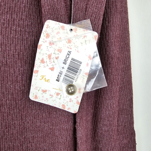 Free People Rainbow henley thermal top Wine - Picture 10 of 16